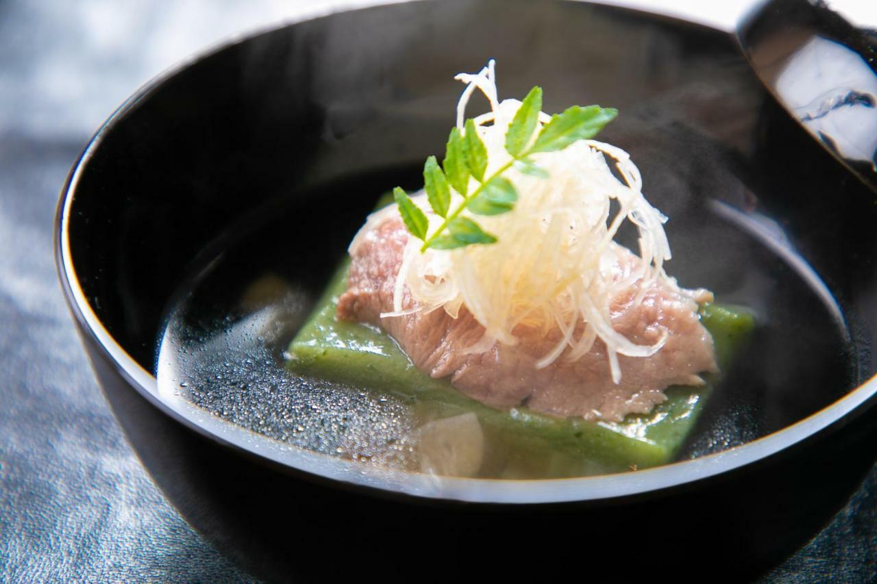 Yufuin Ryokan Dining Kitchen Zen Exteriör bild